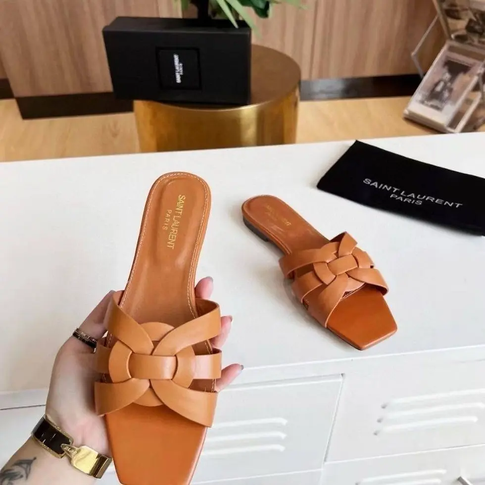 섬네일: 【 Saint Laurent 】 생로랑 레더 트리뷰트 뮬  (모든명품신발 문의)