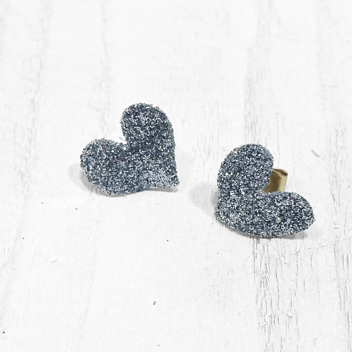 Boucles d'oreilles MES PETITS COEURS paillettes cabaret