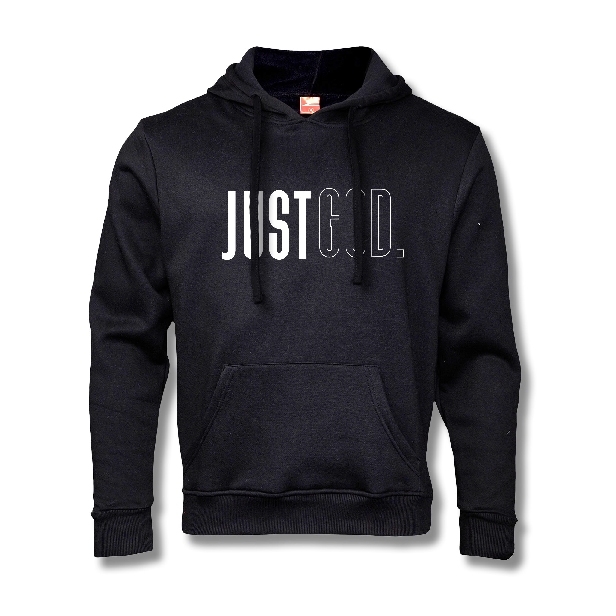 Unisex 'Just God' Hoodie - Black