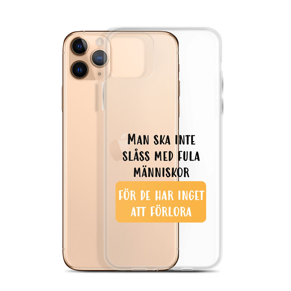 Miniatyrbild: Slåss med fula människor - Genomskinlig - Mobilskal Iphone