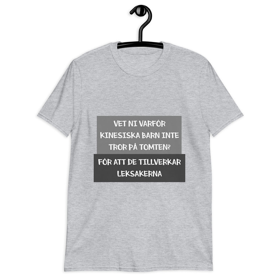 Kinesiska barn och tomten - Blandade färger - T-Shirt