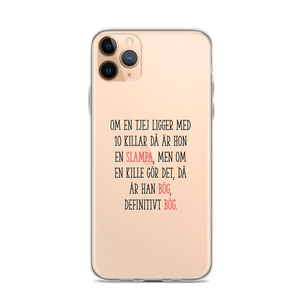 Miniatyrbild: En slampa - Genomskinlig - Mobilskal Iphone