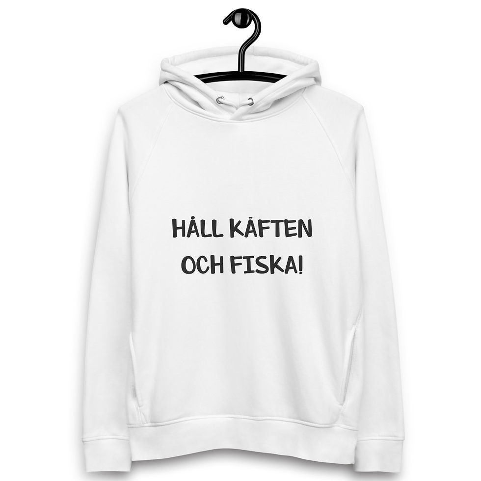 Miniatyrbild: Håll käften och fiska! - Ljusa färger - Hoodie