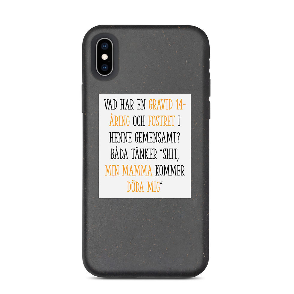 Miniatyrbild: En gravid 14-åring - Mörk färg - Mobilskal Iphone