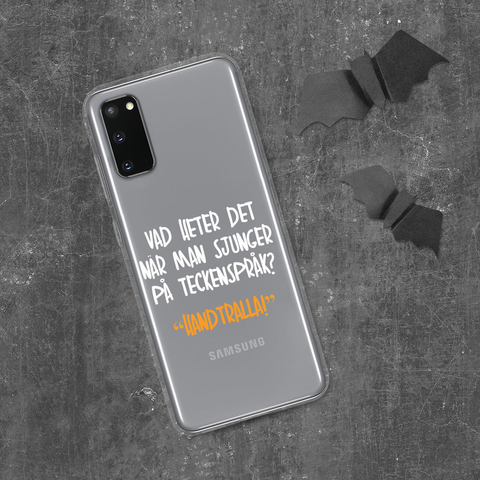 Miniatyrbild: Sjunga på teckenspråk - Genomskinlig - Mobilskal Samsung