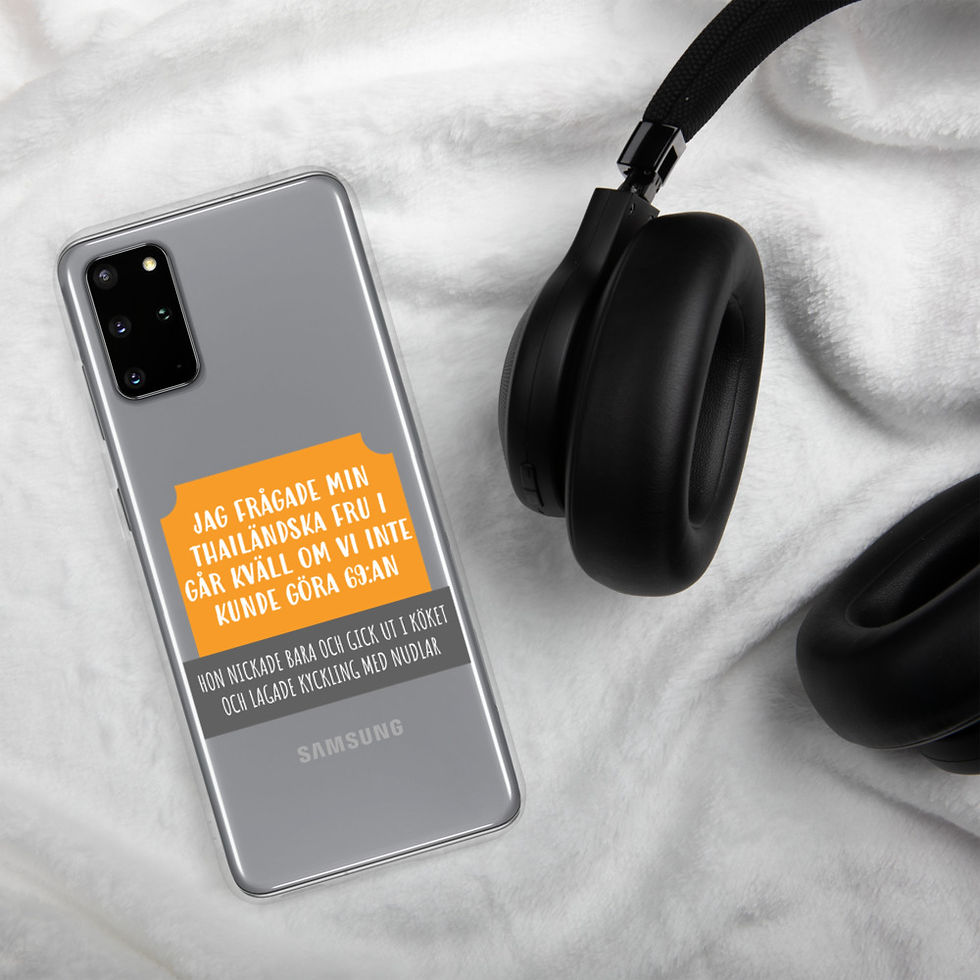 Miniatyrbild: Thailändska frun och 69an - Genomskinlig - Mobilskal Samsung
