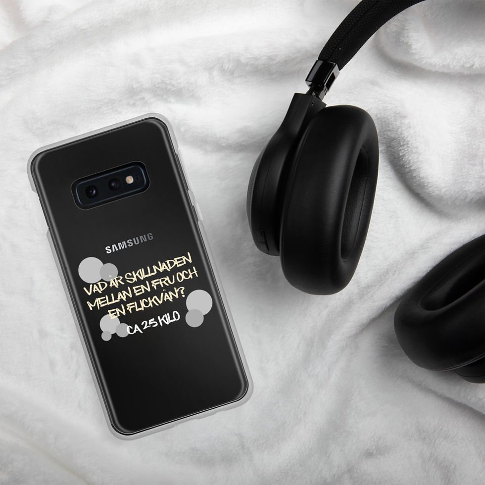 Miniatyrbild: Skillnaden mellan en fru och flickvän - Genomskinlig - Mobilskal Samsung