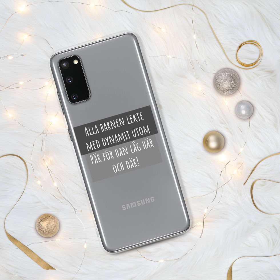 Miniatyrbild: Lekte med dynamit - Genomskinlig - Mobilskal Samsung