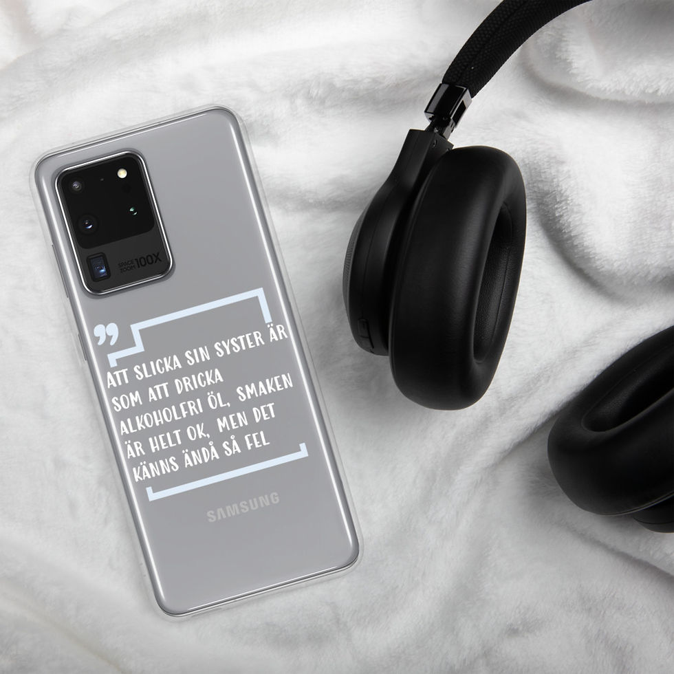 Miniatyrbild: Att slicka sin syster - Genomskinlig - Mobilskal Samsung