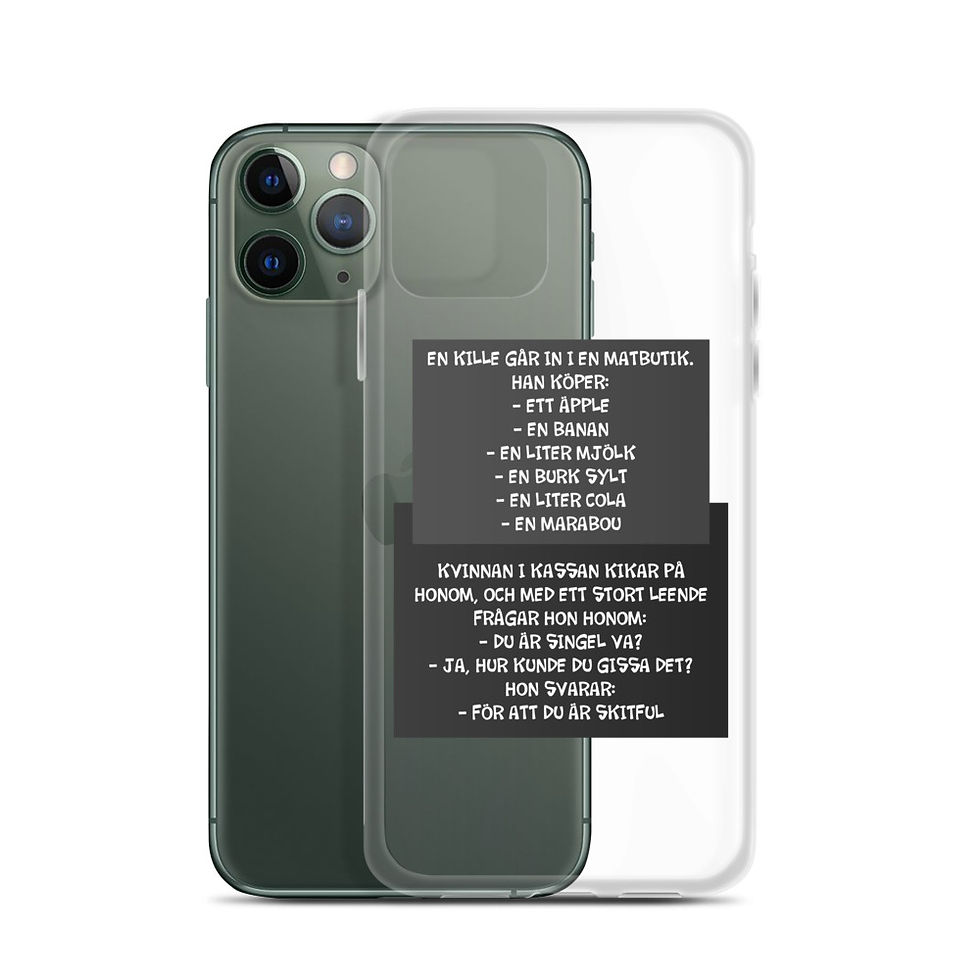 Miniatyrbild: Du är singel va? - Genomskinlig - Mobilskal Iphone