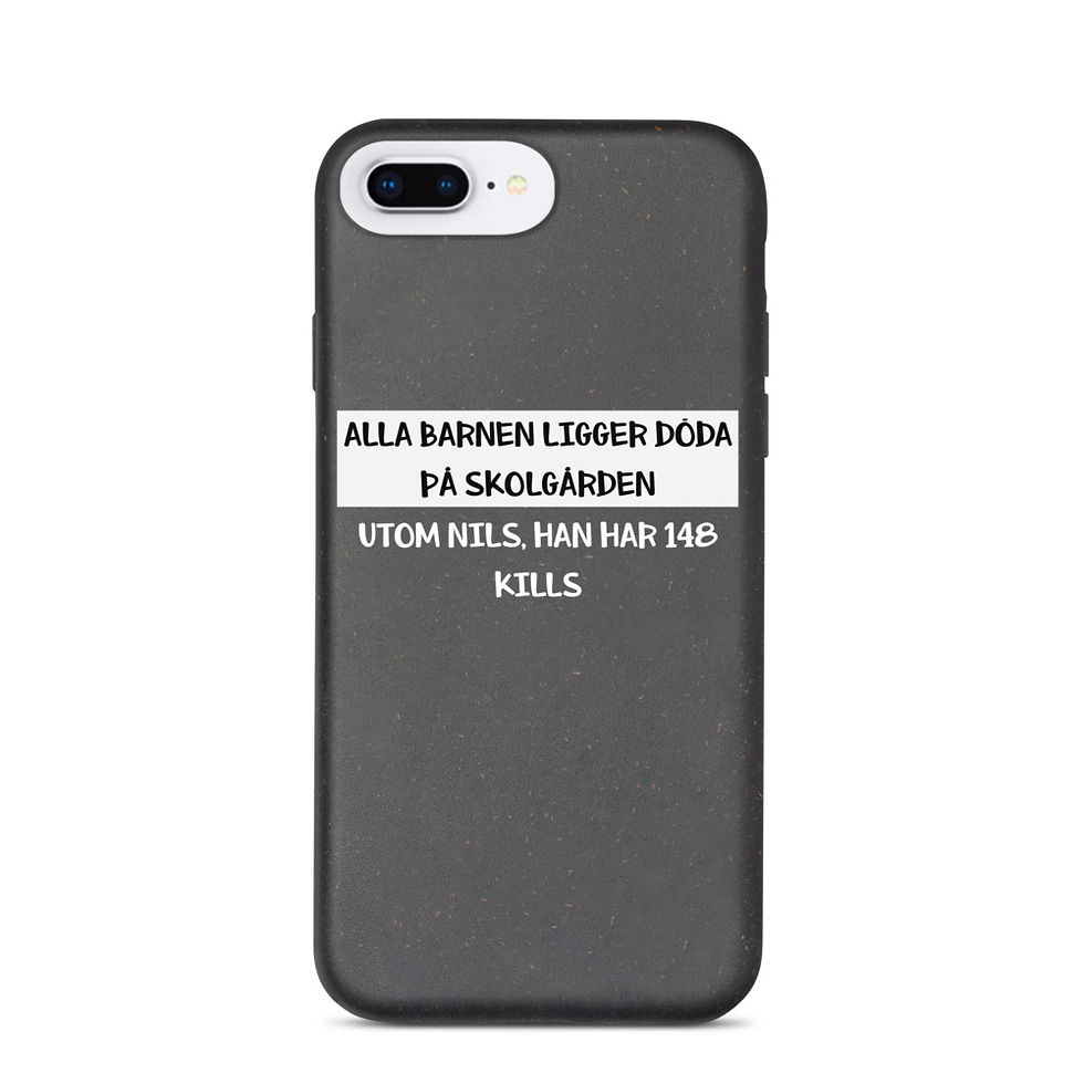 Miniatyrbild: Döda på skolgården - Mörk färg - Mobilskal Iphone