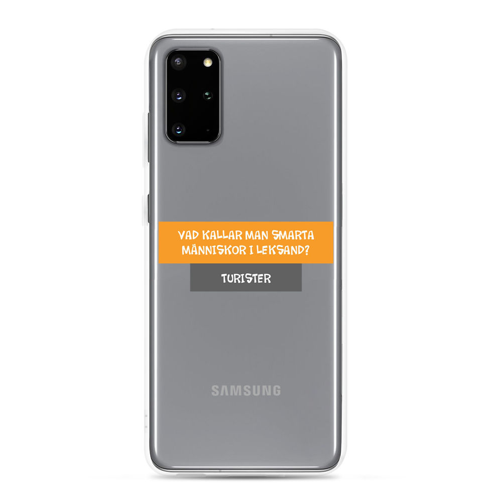 Miniatyrbild: Smarta människor i Leksand - Genomskinlig - Mobilskal Samsung