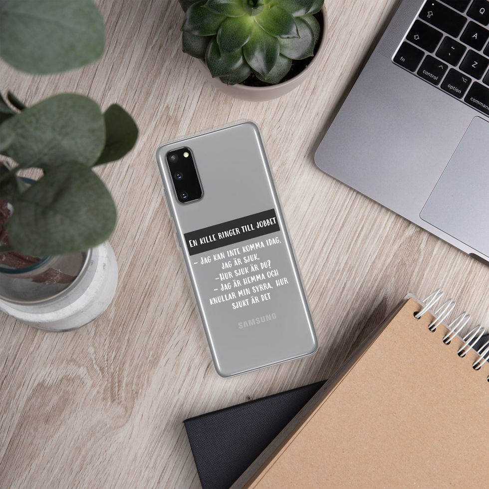 Miniatyrbild: Jag är sjuk - Genomskinlig - Mobilskal Samsung