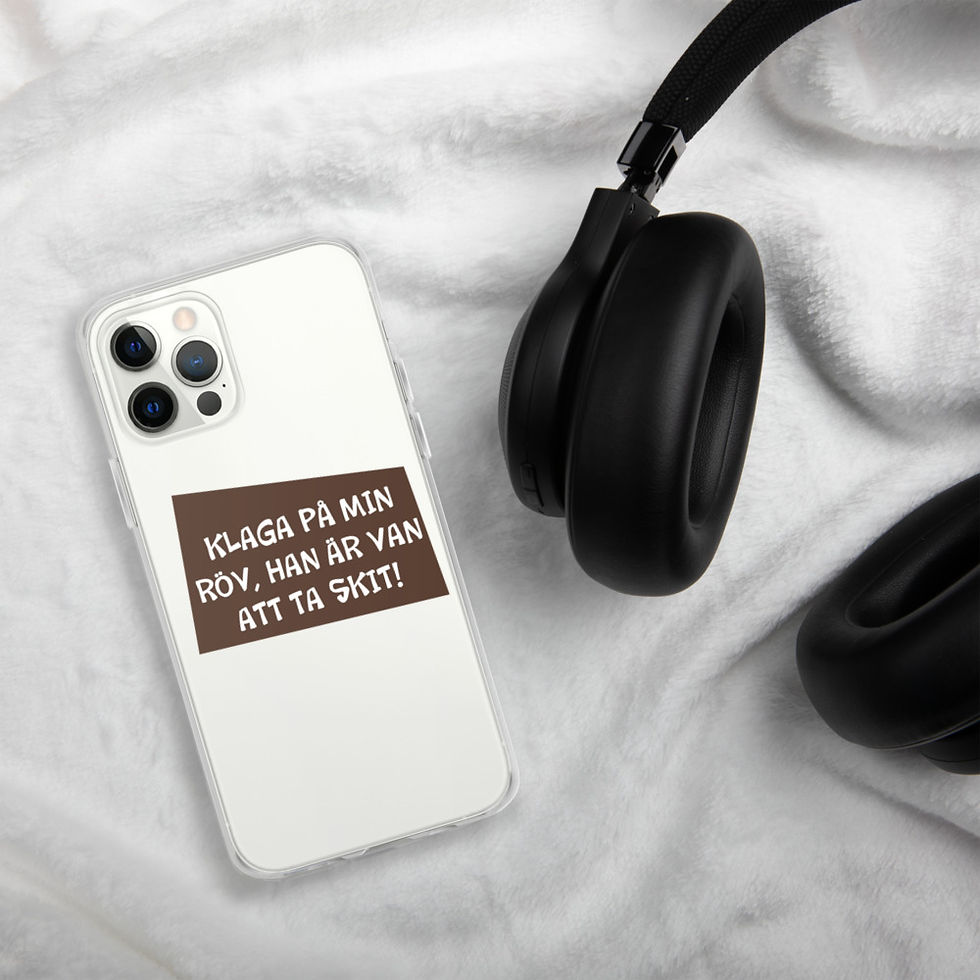Klaga på min röv - Genomskinlig - Mobilskal Iphone