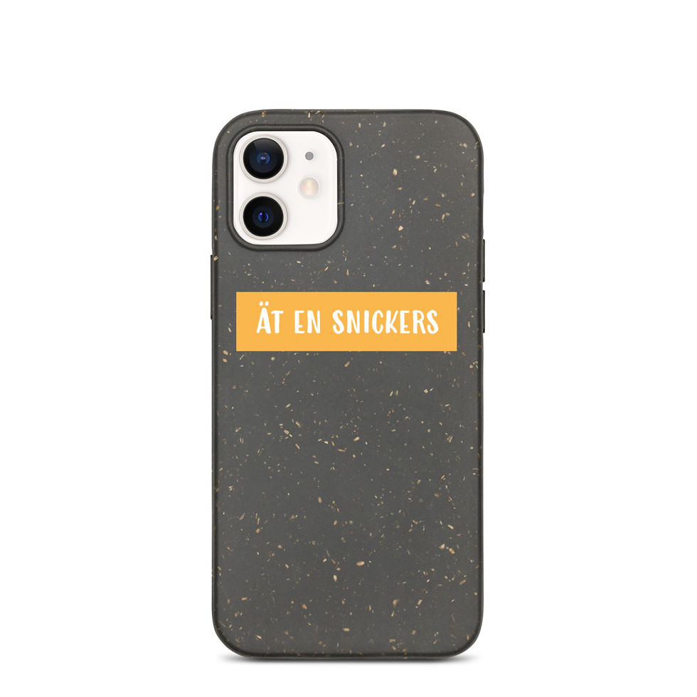 Miniatyrbild: Ät en snickers - Mörk färg - Mobilskal Iphone