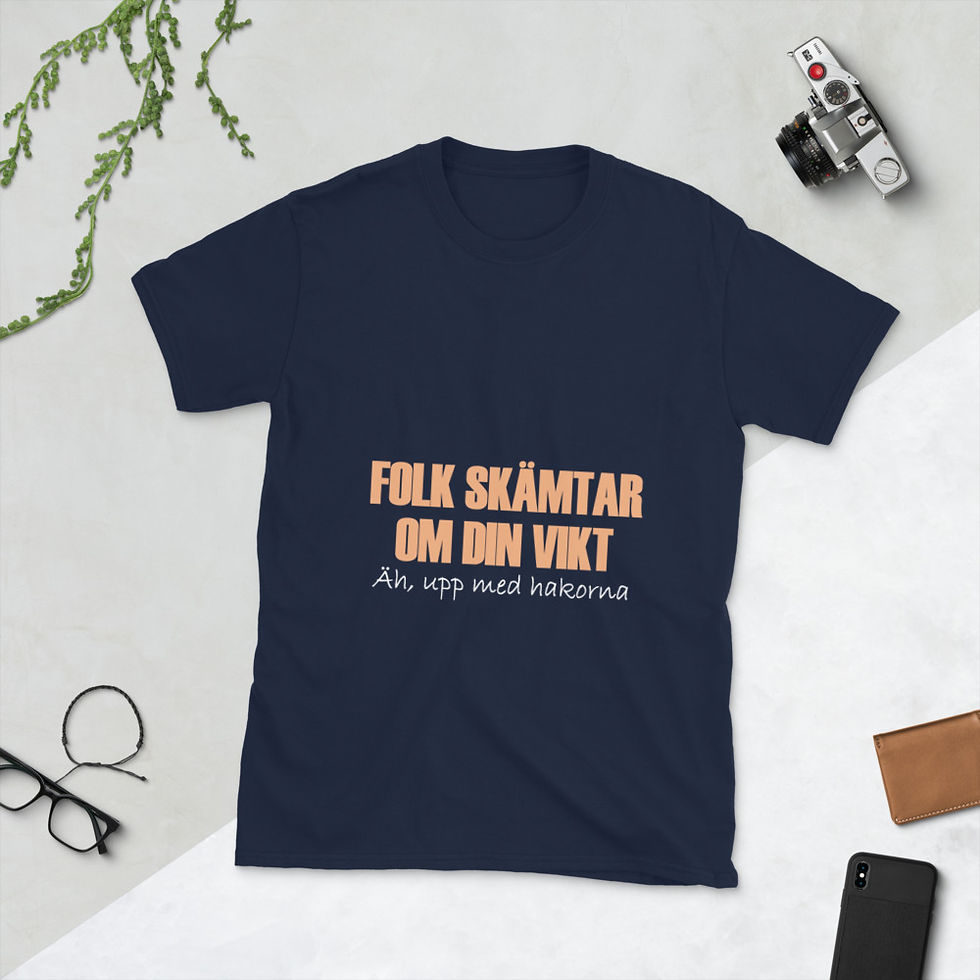 Miniatyrbild: Folk skämtar om din vikt - Mörka färger - T-Shirt