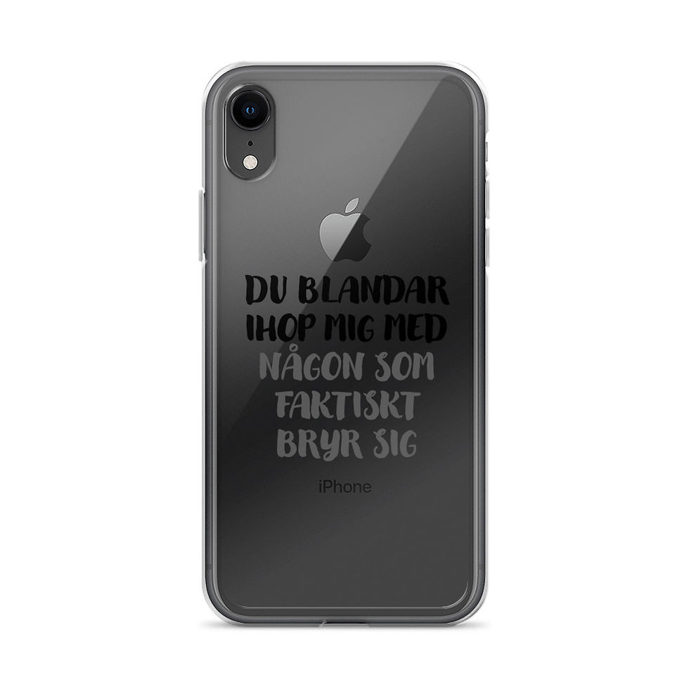 Miniatyrbild: Du blandar ihop mig - Genomskinlig - Mobilskal Iphone