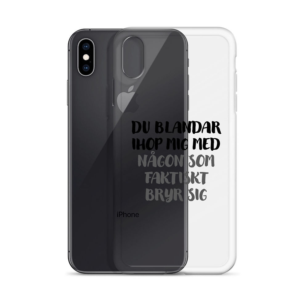 Miniatyrbild: Du blandar ihop mig - Genomskinlig - Mobilskal Iphone