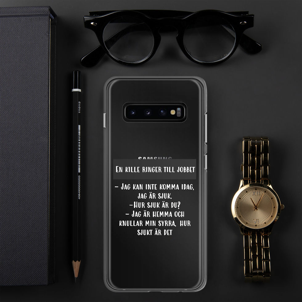 Miniatyrbild: Jag är sjuk - Genomskinlig - Mobilskal Samsung