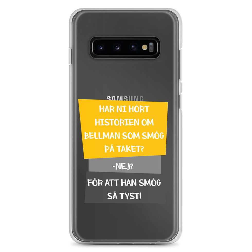 Miniatyrbild: Bellman som smög på taket - Genomskinlig - Mobilskal Samsung