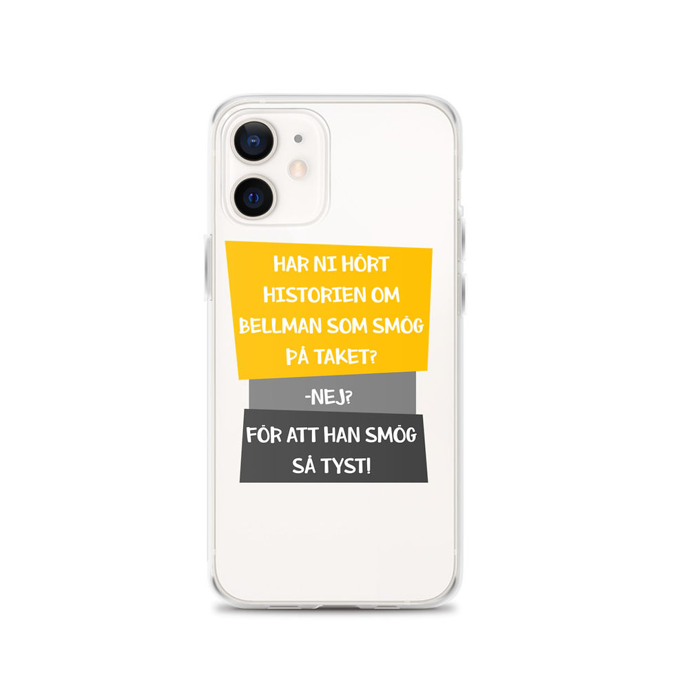Miniatyrbild: Bellman som smög på taket - Genomskinlig - Mobilskal Iphone