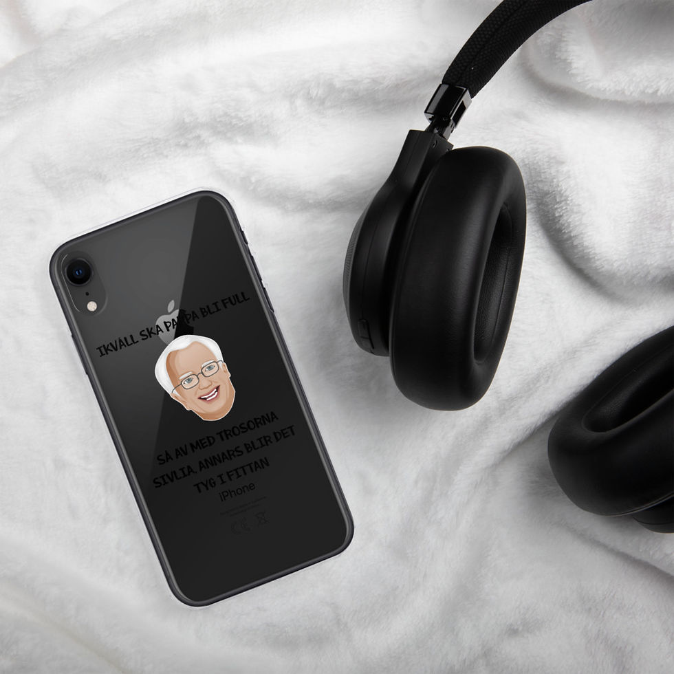Miniatyrbild: Ikväll ska pappa bli full - Genomskinlig - Mobilskal Iphone