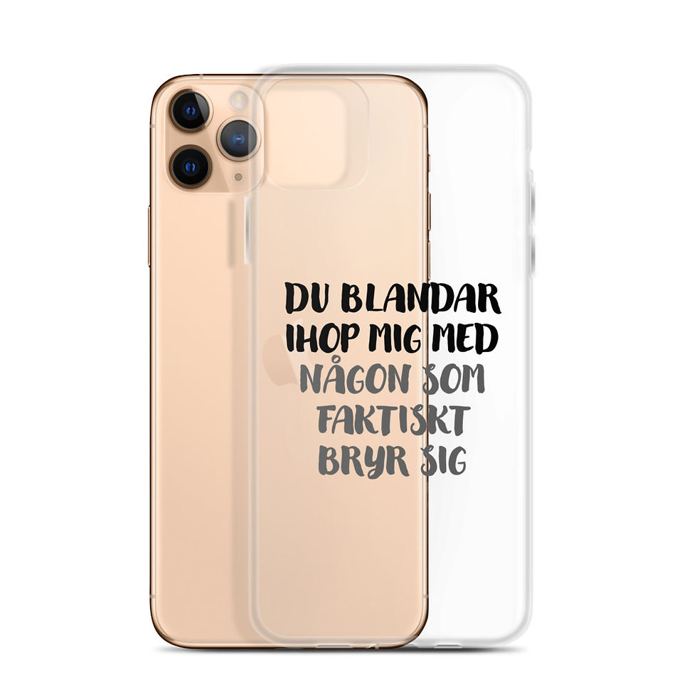 Miniatyrbild: Du blandar ihop mig - Genomskinlig - Mobilskal Iphone