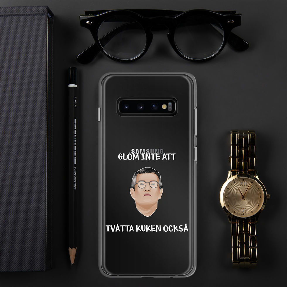 Miniatyrbild: Tegnell tvätta kuken - Genomskinlig - Mobilskal Samsung