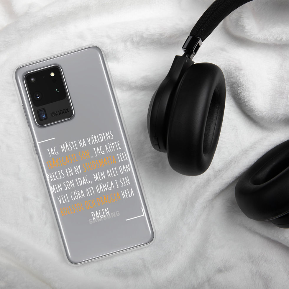 Miniatyrbild: Världens tråkigaste son - Genomskinlig - Mobilskal Samsung