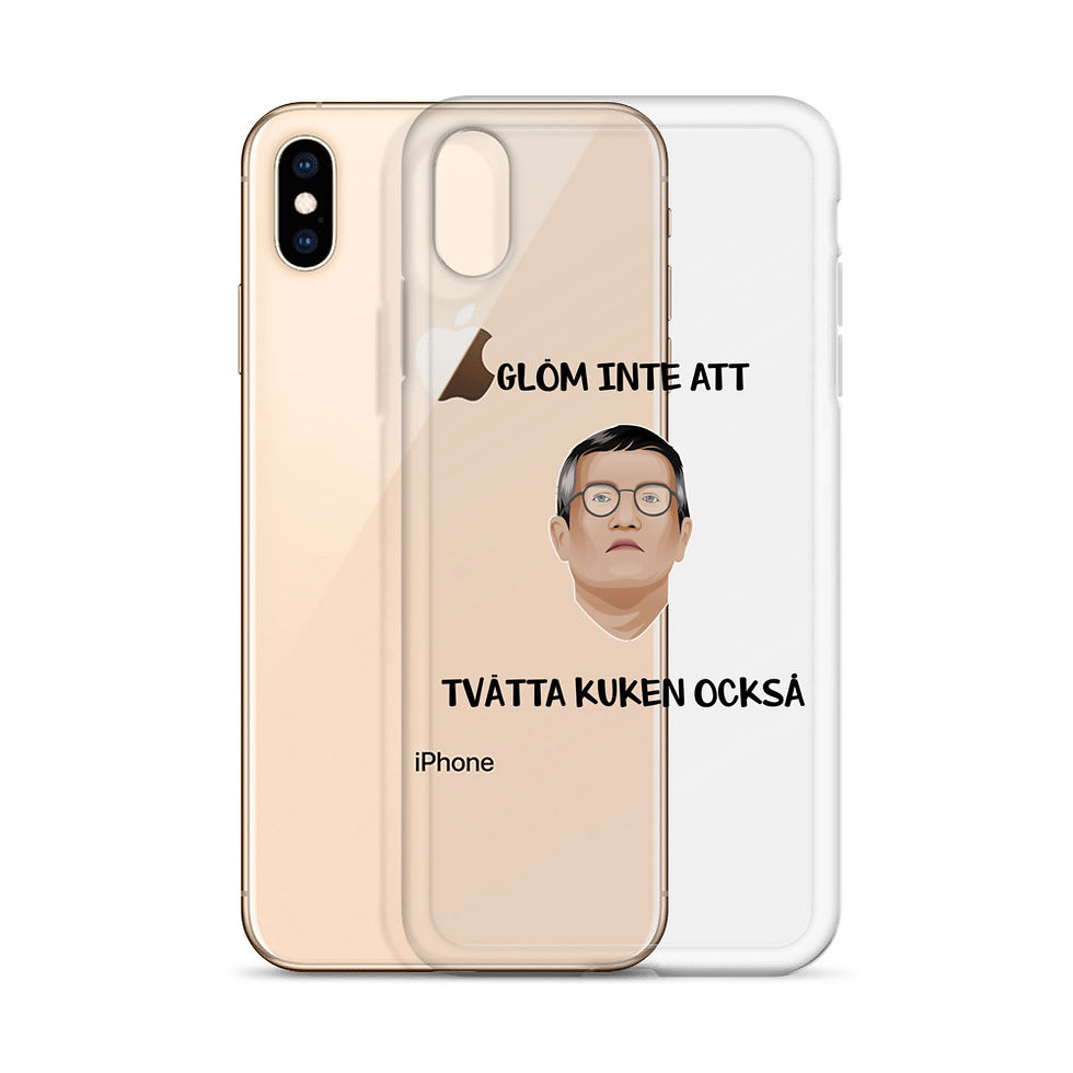 Miniatyrbild: Tegnell tvätta kuken - Genomskinlig - Mobilskal Iphone