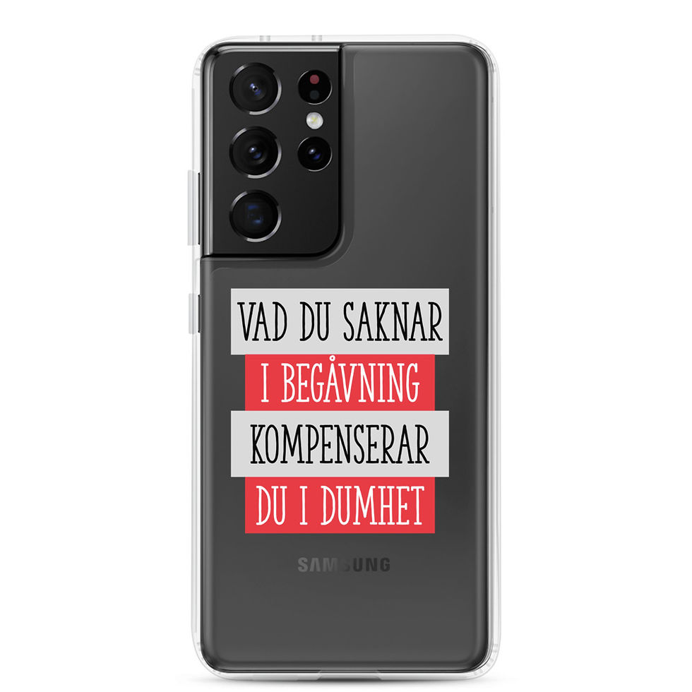 Miniatyrbild: Saknar begåvning - Genomskinlig - Mobilskal Samsung