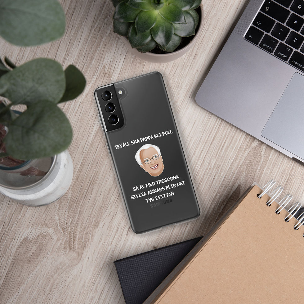 Miniatyrbild: Ikväll ska pappa bli full - Genomskinlig - Mobilskal Samsung