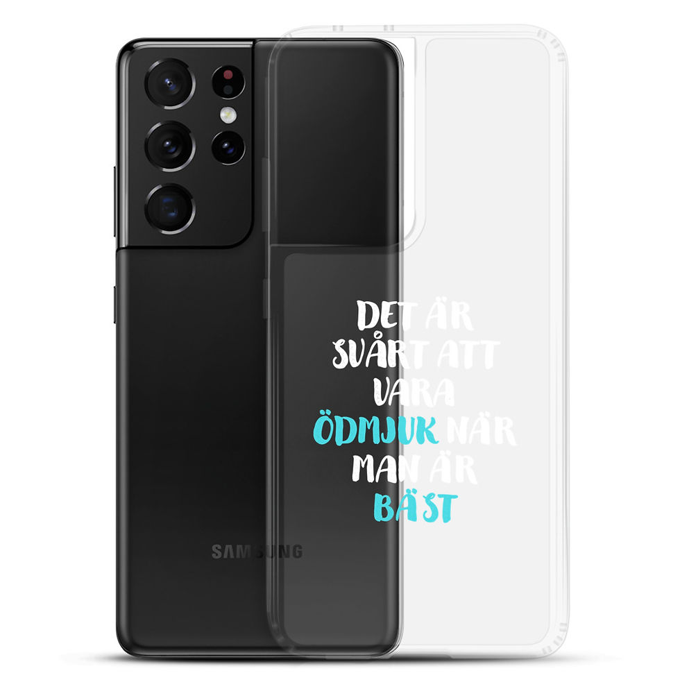 Miniatyrbild: Svårt att vara ödmjuk - Genomskinlig - Mobilskal Samsung