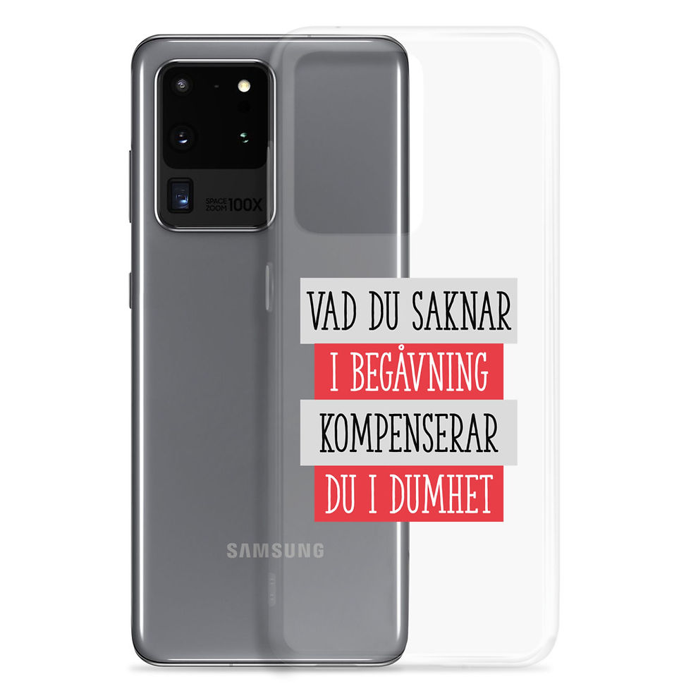 Miniatyrbild: Saknar begåvning - Genomskinlig - Mobilskal Samsung