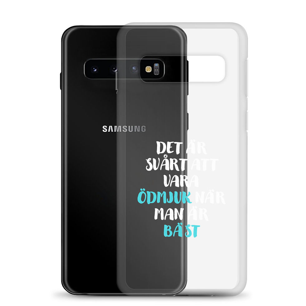 Miniatyrbild: Svårt att vara ödmjuk - Genomskinlig - Mobilskal Samsung