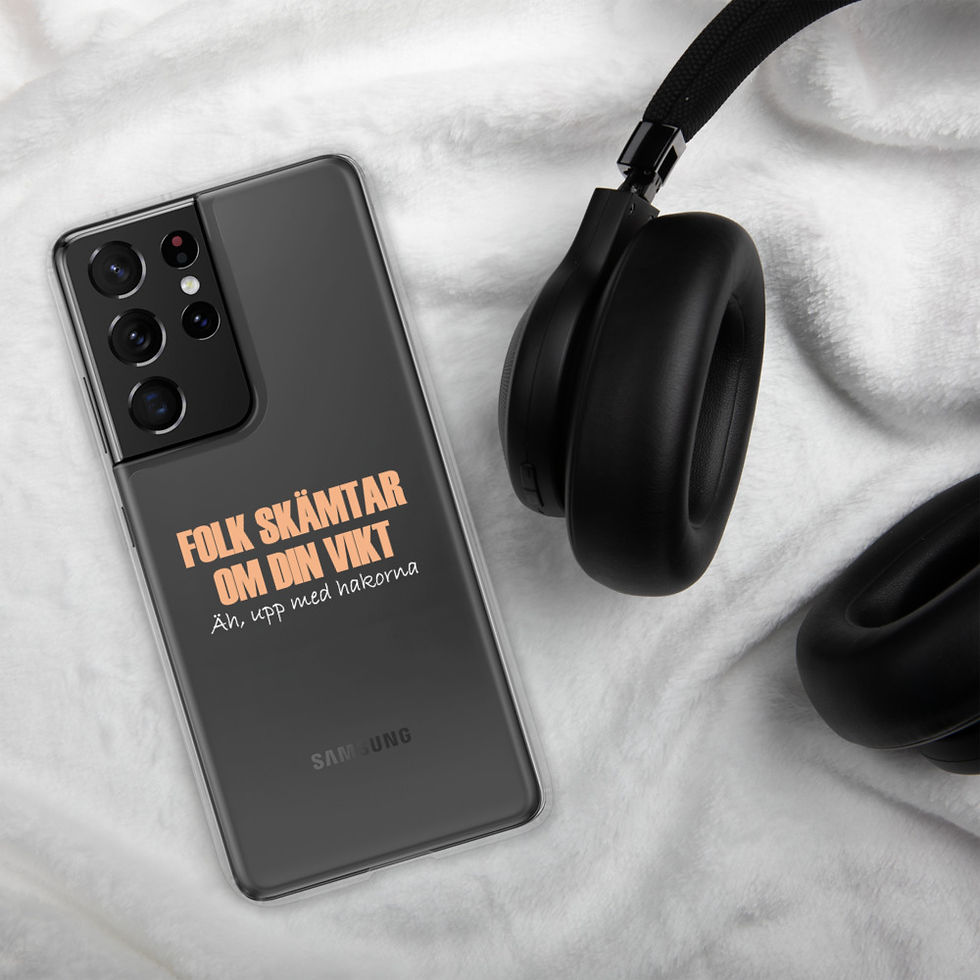Miniatyrbild: Folk skämtar om din vikt - Genomskinlig - Mobilskal Samsung