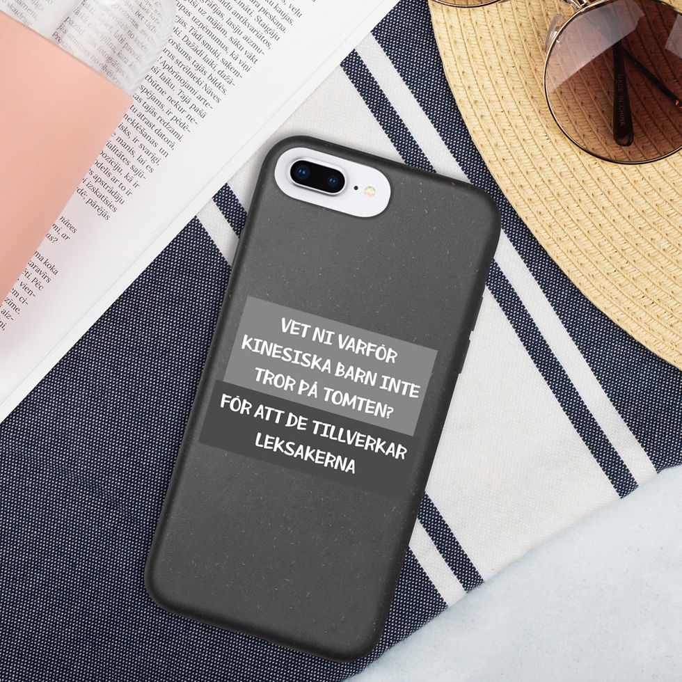 Kinesiska barn och tomten - Mörk färg - Mobilskal Iphone