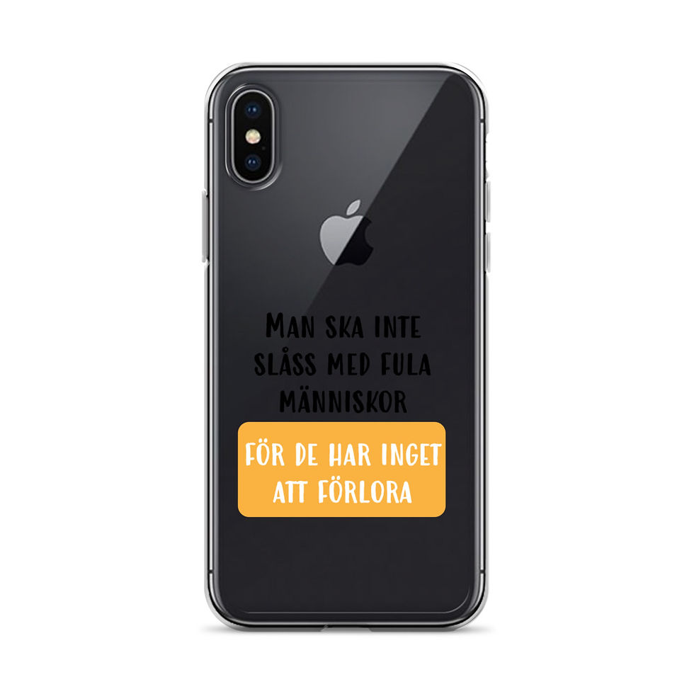 Miniatyrbild: Slåss med fula människor - Genomskinlig - Mobilskal Iphone