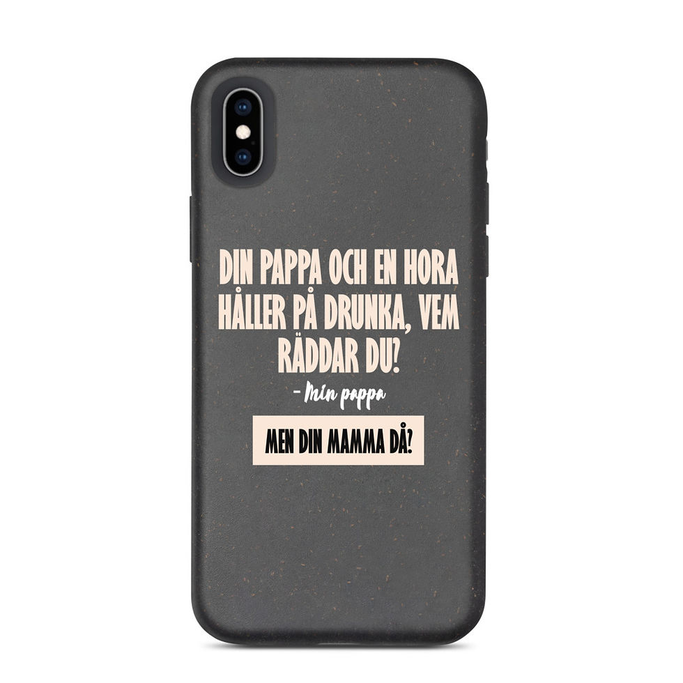 Din pappa och en hora - Mörk färg - Mobilskal Iphone
