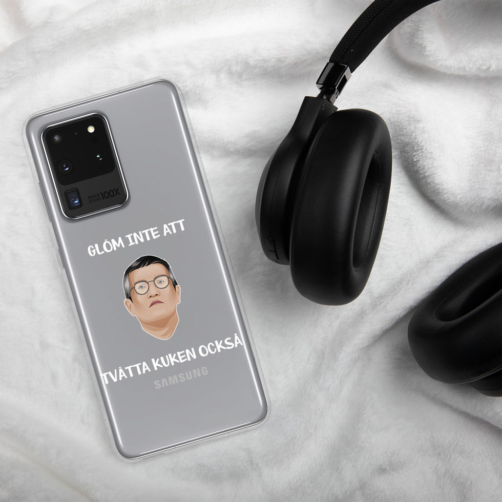 Miniatyrbild: Tegnell tvätta kuken - Genomskinlig - Mobilskal Samsung