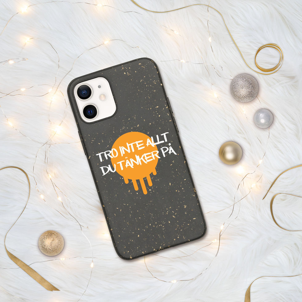 Miniatyrbild: Tro inte allt du tänker på - Mörk färg - Mobilskal Iphone