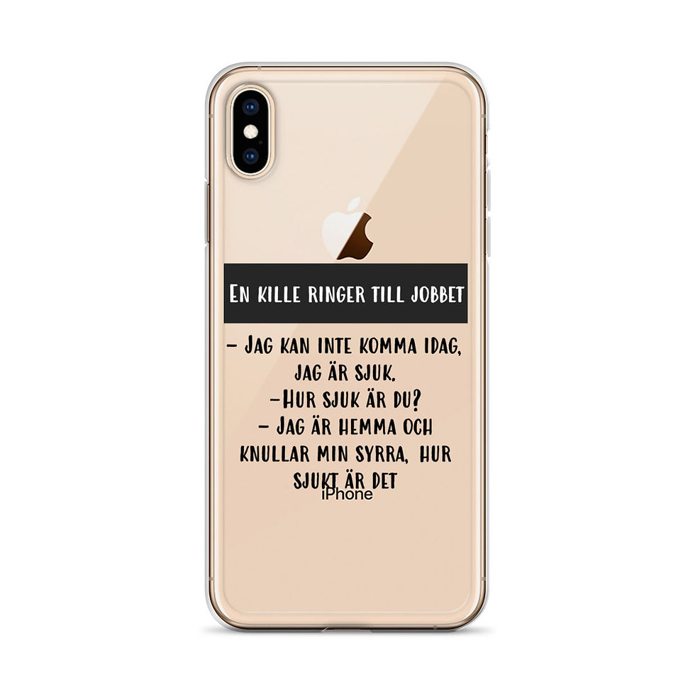 Miniatyrbild: Jag är sjuk - Genomskinlig - Mobilskal Iphone