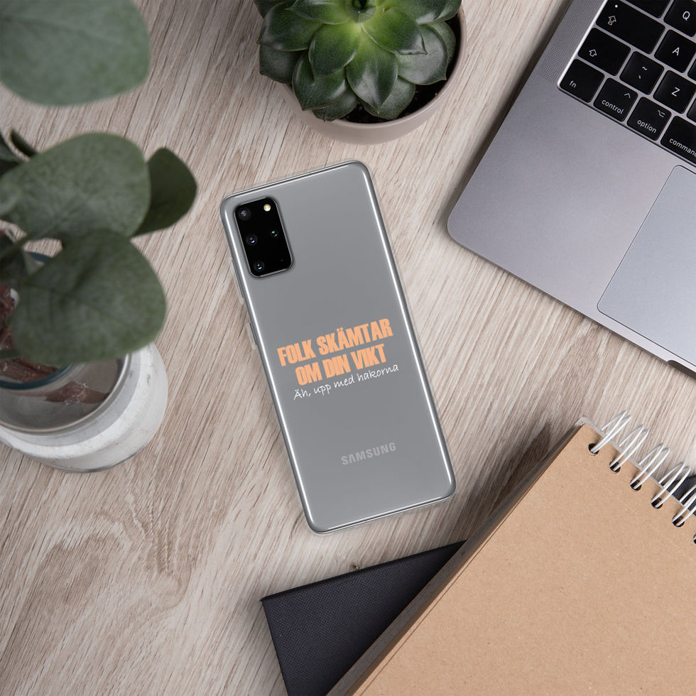 Miniatyrbild: Folk skämtar om din vikt - Genomskinlig - Mobilskal Samsung