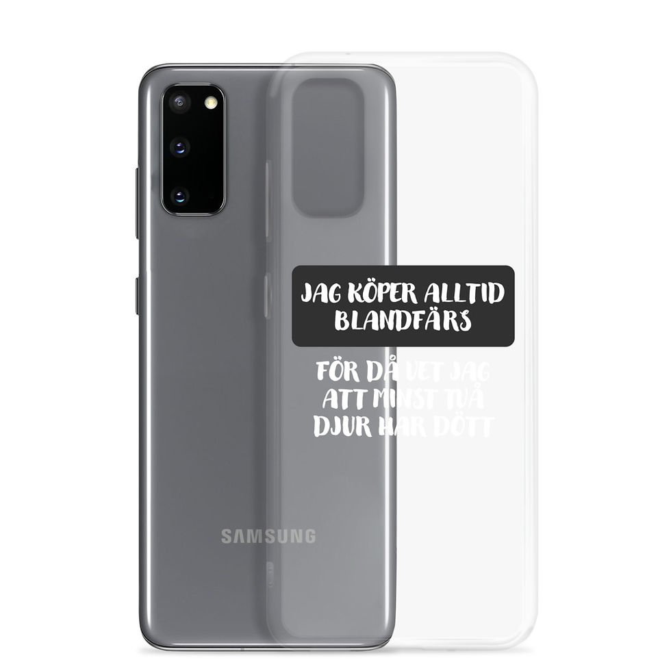 Miniatyrbild: Köper alltid blandfärs - Genomskinlig - Mobilskal Samsung