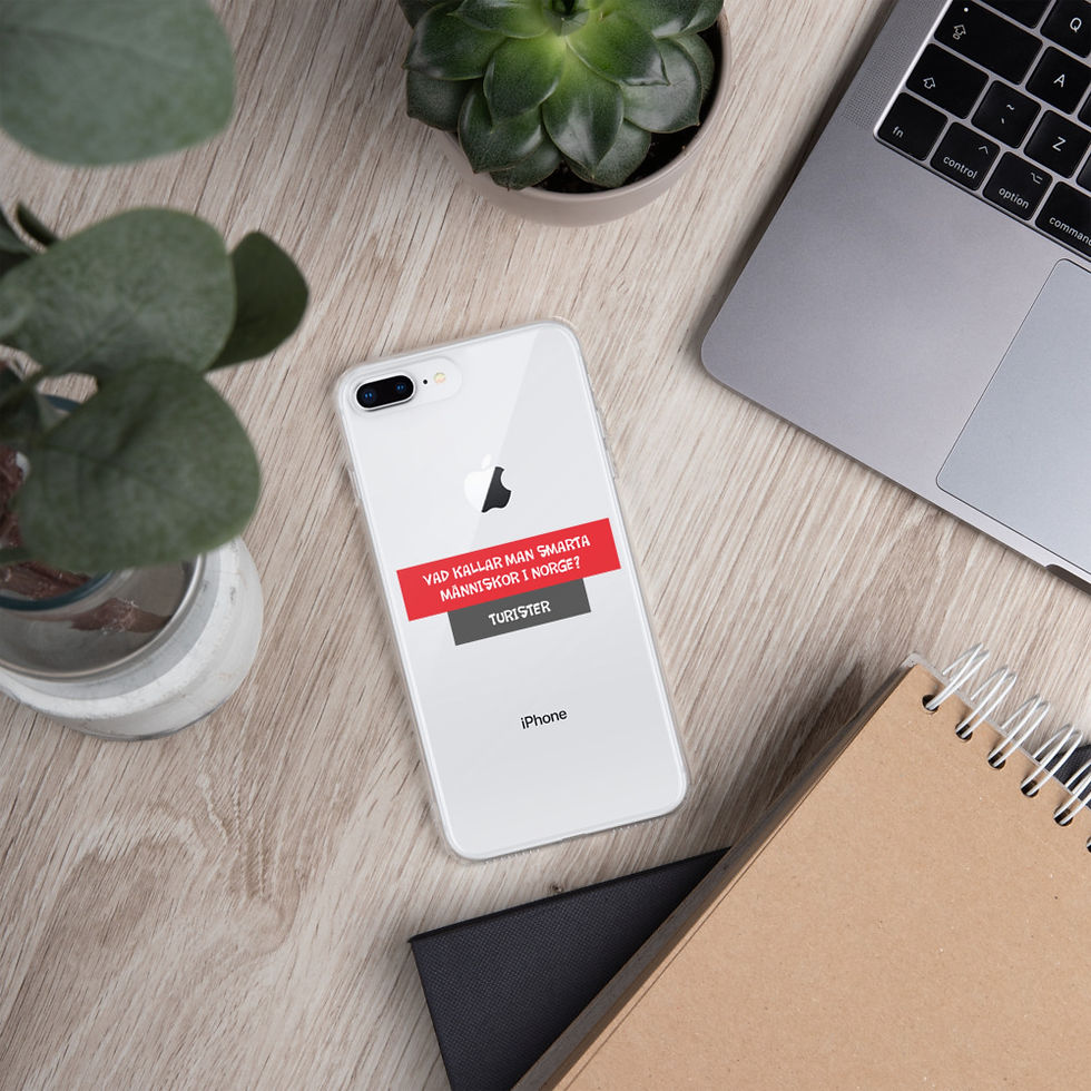 Miniatyrbild: Smarta människor i Norge - Genomskinlig - Mobilskal Iphone