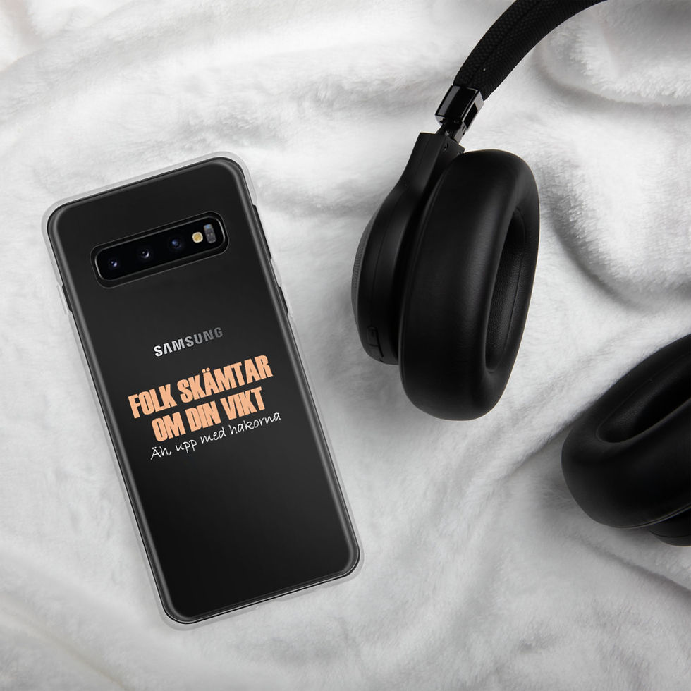 Miniatyrbild: Folk skämtar om din vikt - Genomskinlig - Mobilskal Samsung