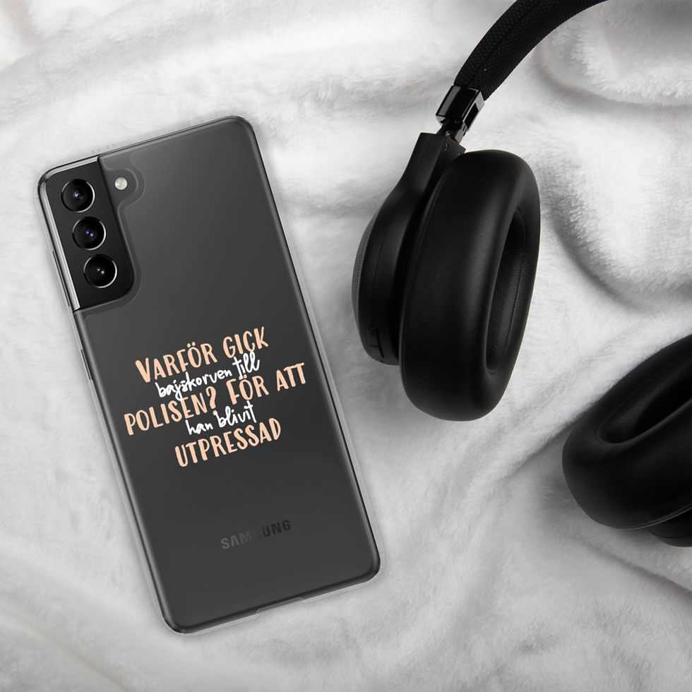Miniatyrbild: Bajskorven som gick till polisen - Genomskinlig - Mobilskal Samsung