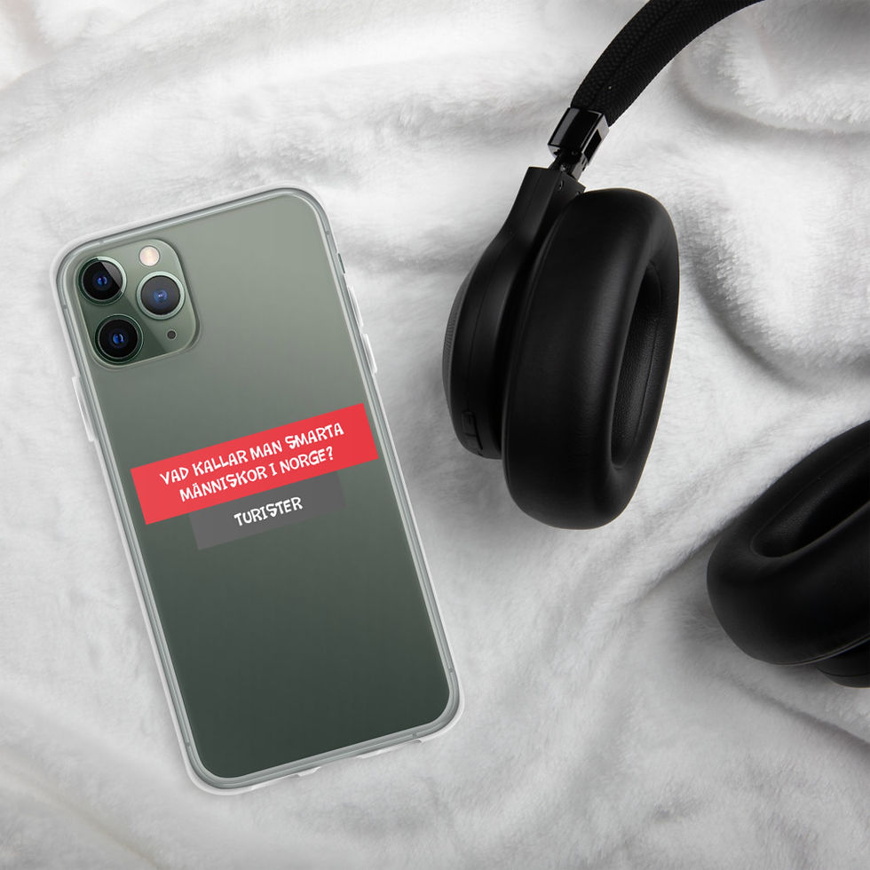 Miniatyrbild: Smarta människor i Norge - Genomskinlig - Mobilskal Iphone