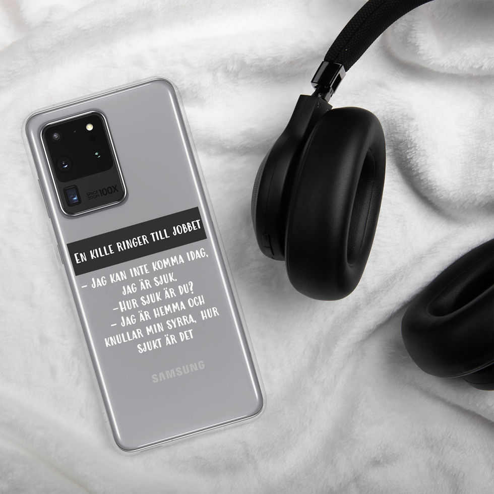Miniatyrbild: Jag är sjuk - Genomskinlig - Mobilskal Samsung