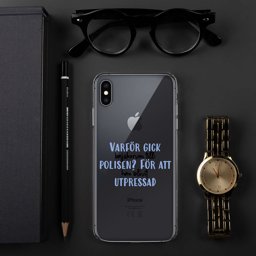 Miniatyrbild: Bajskorven som gick till polisen - Genomskinlig - Mobilskal Iphone